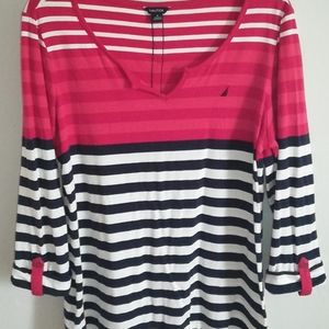 Nautica 3/4 sleeve women's top